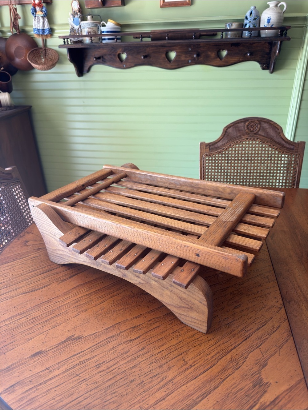 Vintage Folding Wooden Canoe Boat Seat Rustic Cabin &Lake House Decor - Picture 5 of 7